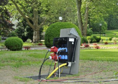 Elektrant im Boden versenkt. Passend auch für Parks