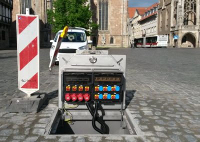 Bodenverteiler in Moosbach. Detailbild der Elektronik